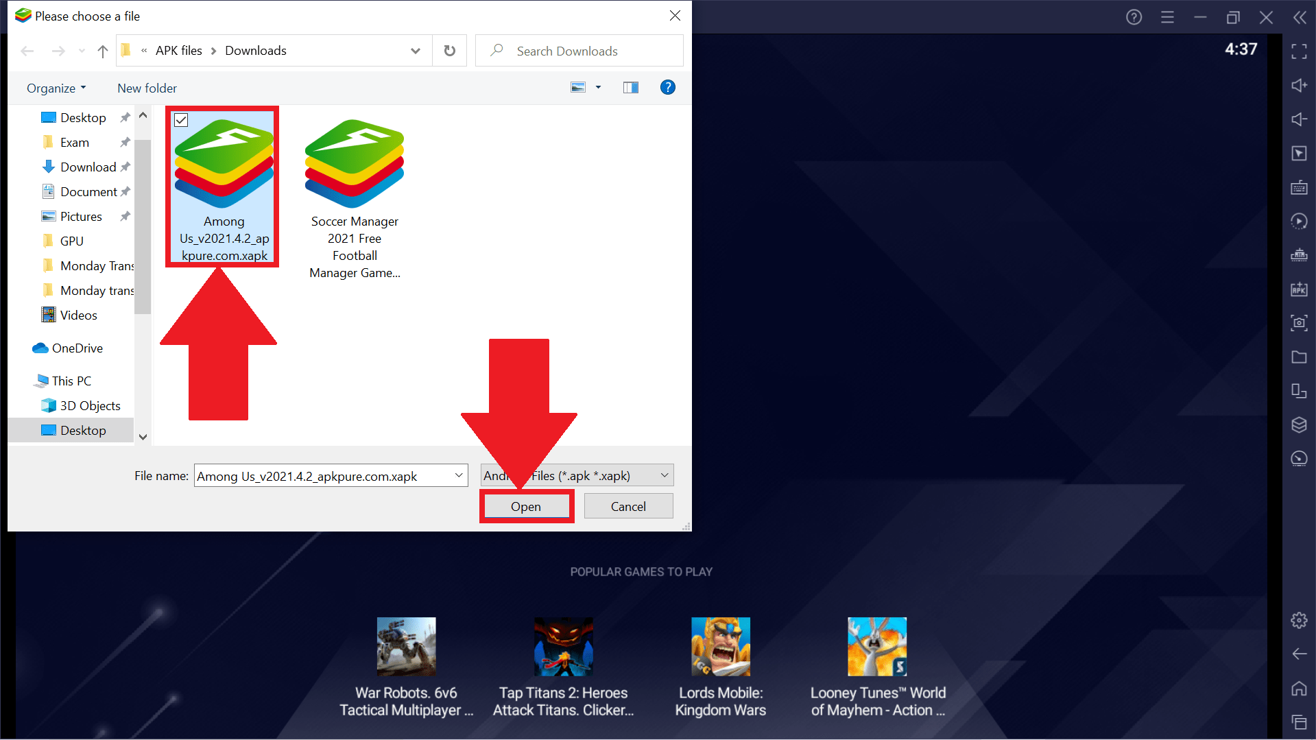 This logo image consists only of simple geometric shapes or text. So Installierst Du Eine App Auf Bluestacks 5 Bluestacks Unterstutzung