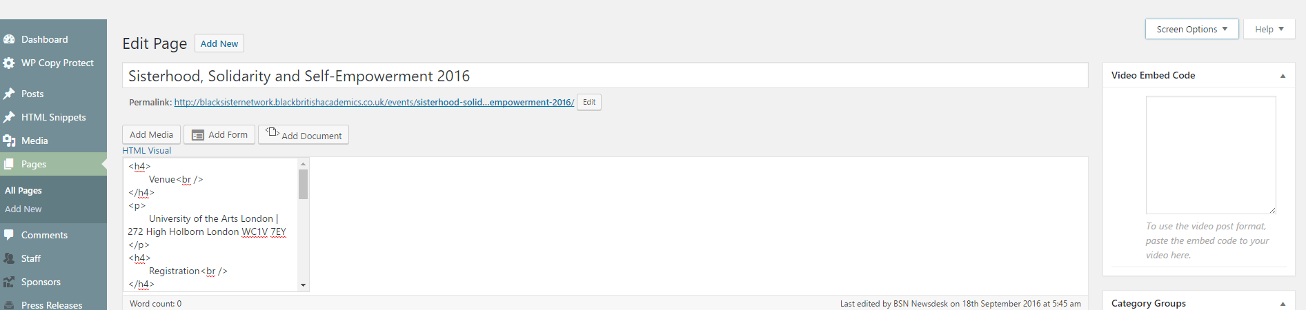 Thanks for answering, but unfortunately this doesn't solve my problem. Topic: Visual Editor Not Working Properly | Organized Themes Support