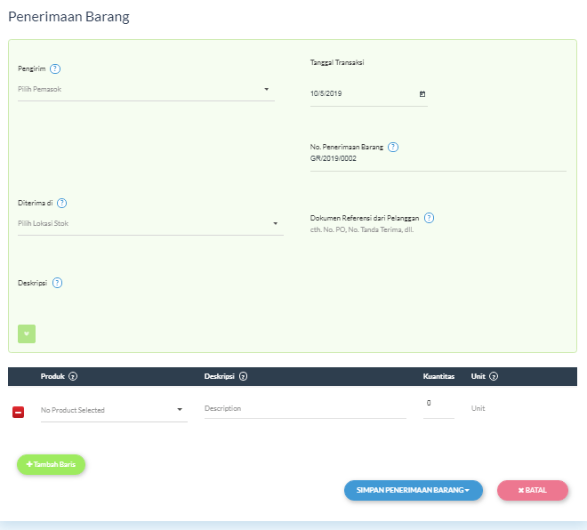 Masalah dalam kasus ini membahas sebuah system manual. Cara Membuat Penerimaan Barang Paper Id Support Help