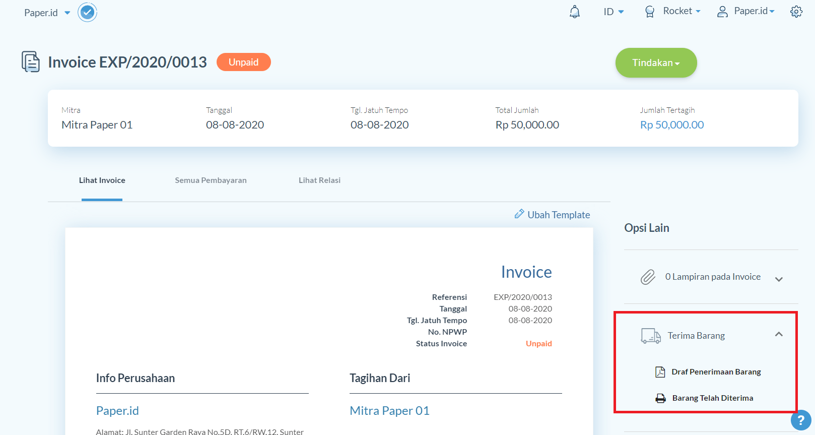 Cara Membuat Penerimaan Barang – Paper.id Support &amp; Help