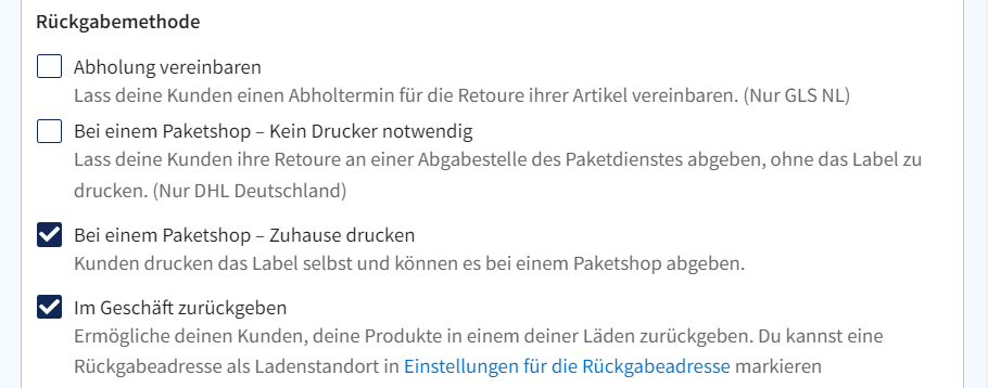 Die amazon retoure ist kostenlos, wenn sie sie wegen. Wie Richte Ich Mein Retourenportal Ein Sendcloud Help Center