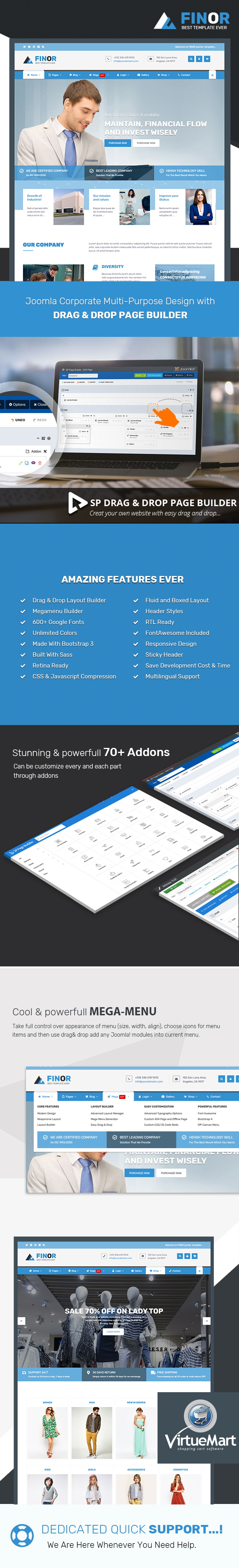 Finor - Multi-Purpose Joomla Template - 1