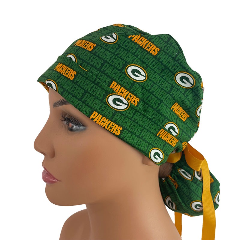 Turn Up Ponytail Medical Scrub Cap 