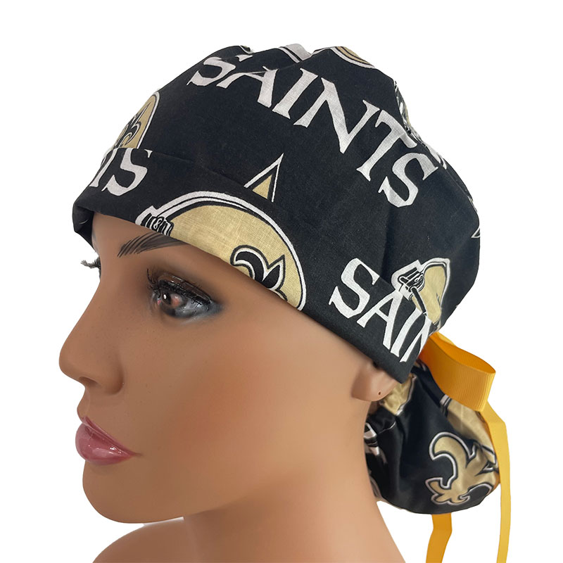 Turn Up Ponytail Medical Scrub Cap 