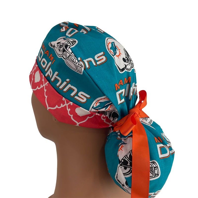 Turn Up Ponytail Medical Scrub Cap 