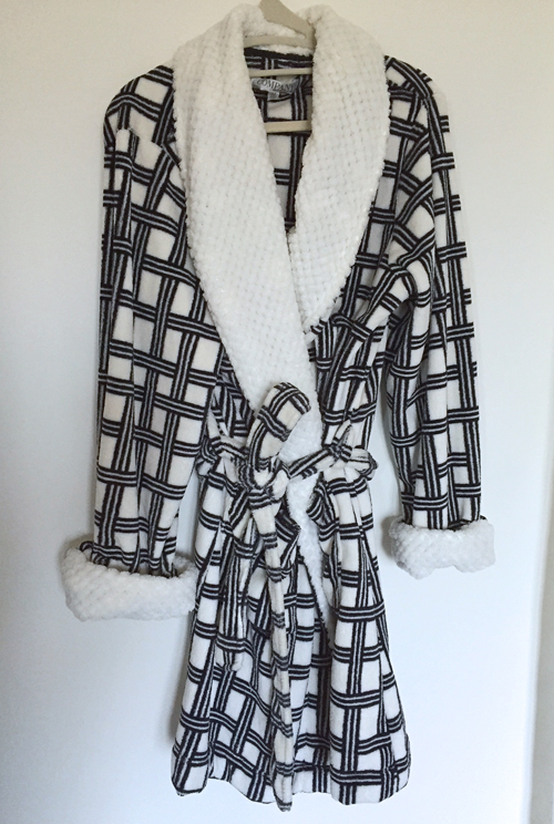 Bathrobe Worn As A Dress Suzanne Carillo