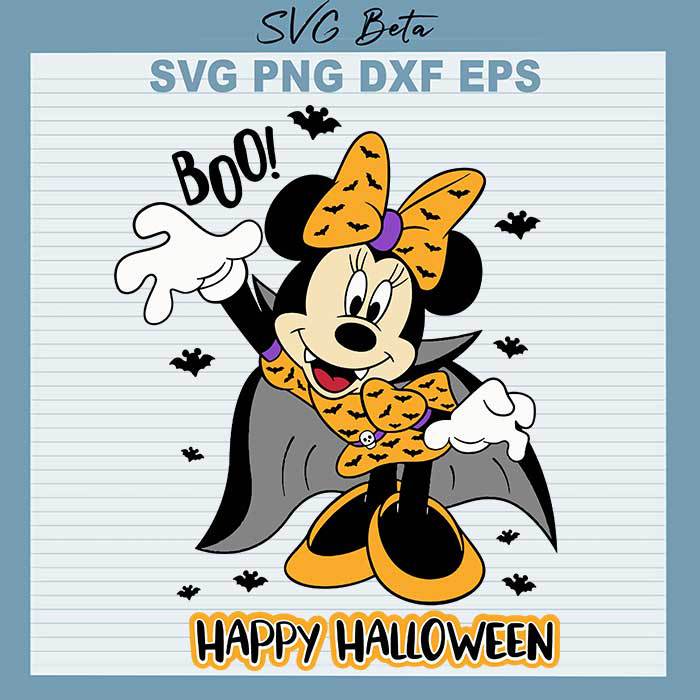 Download disney halloween svg file, mickey halloween svg bundle halloween svg bundle disney cut file clipart svg files for silhouette files for cricut svg dxf eps png. Minnie Happy Halloween Svg Minnie Boo Svg Disney Halloween Cut Files