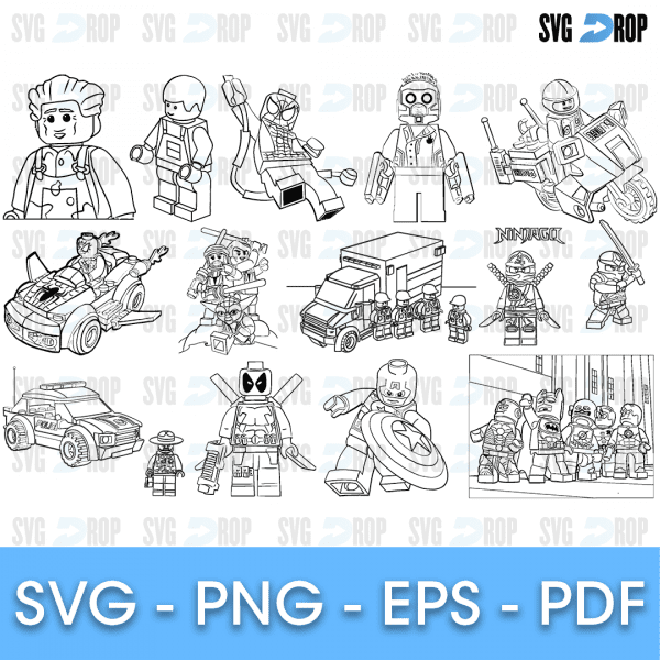 Thanks for the chance to win a cricut joy and for the star wars svgs. Lego Coloring Page Svg Svg Drop