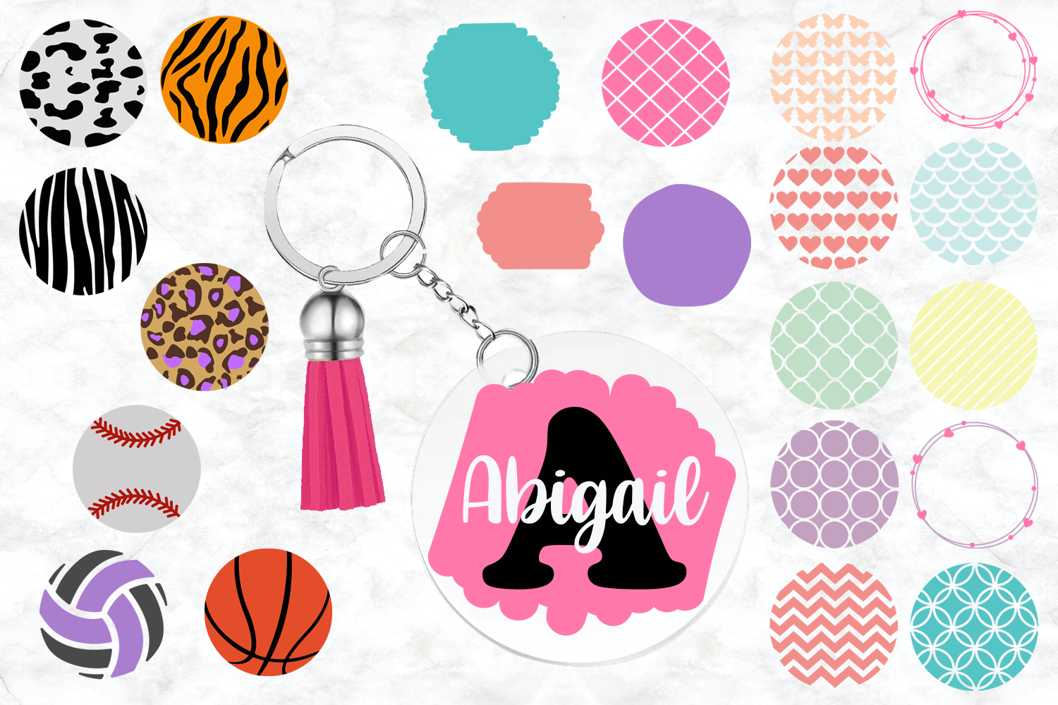 Terbaru Keychain Svg Free Cut Files Use With Cricut Or Silhouette SVG PNG EPS DXF File
