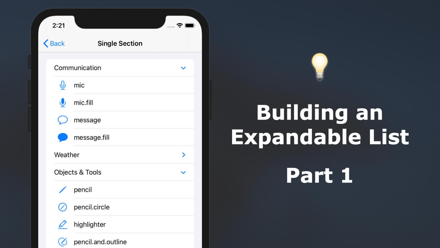 Building an Expandable List Using UICollectionView Part 1