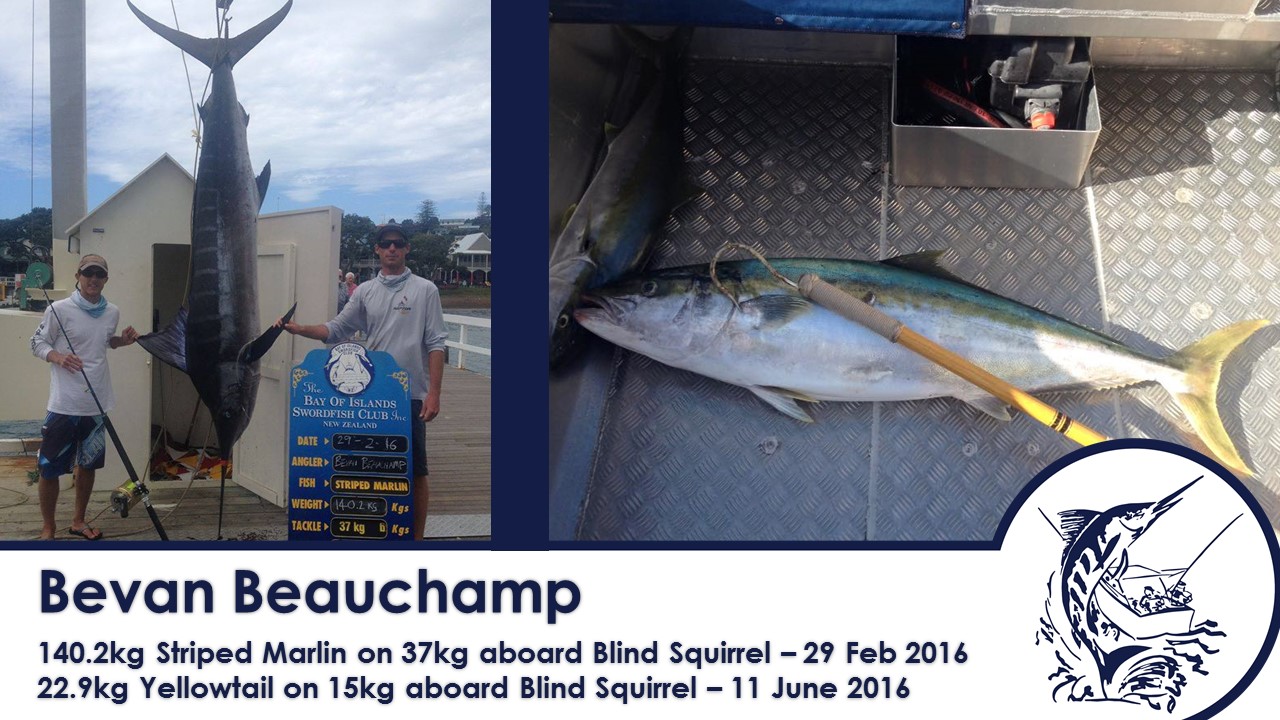 Prize Giving 2016 BAY OF ISLANDS SWORDFISH CLUB (INC)