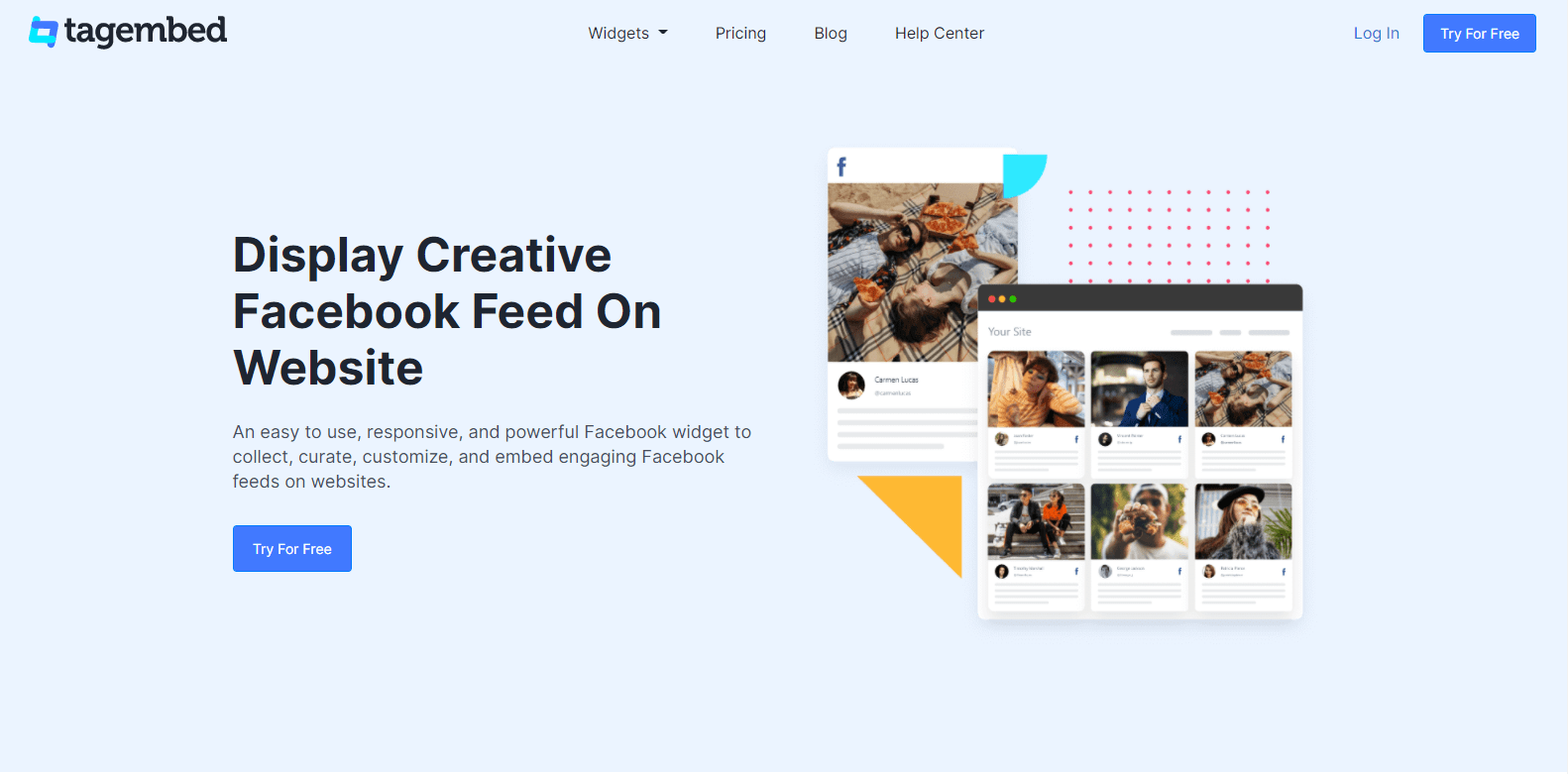 All you need to do is generate a feed from any website, and choose which widget style you want to . Facebook Widget For Website Free Fast Tagembed