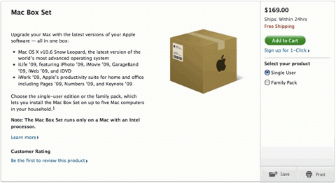 mac box set snow leopard