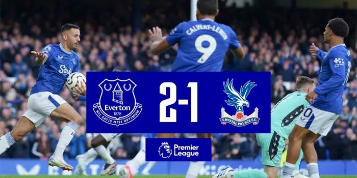 Hasil Pertandingan Everton vs Crystal Palace Dengan Kemenangan everton 2-1