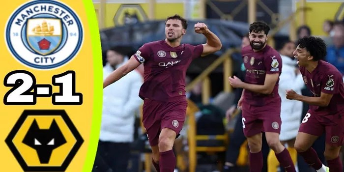 Liga Inggris – Wolves Berhasil Dikalahkan Man City 2-1
