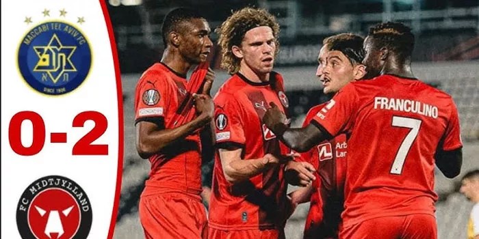 Dua Gol Krusial, Midtjylland Menang atas Maccabi Tel-Aviv dengan Skor 2-0