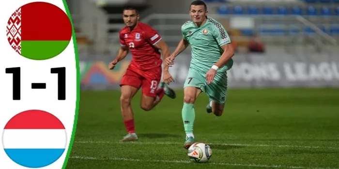 Luxembourg Samakan Kedudukan Melawan Belarus di Menit Akhir UEFA Nations League