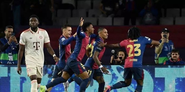 ​Barcelona Raih Tiga Poin Penting di Babak Pertama Melawan Bayern Munchen​