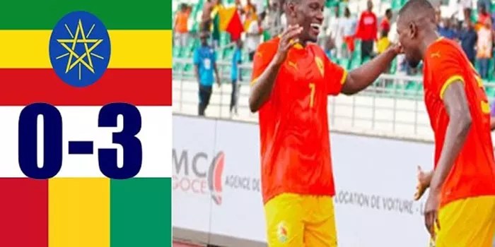 Ethiopia Tumbang di Kandang, Guinea Raih Kemenangan 3-0