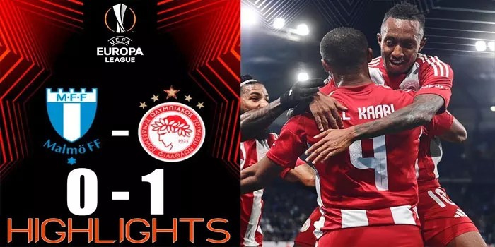 Olympiacos Menunjukkan Mental Juara, Kemenangan Berharga 1-0 Atas Malmo