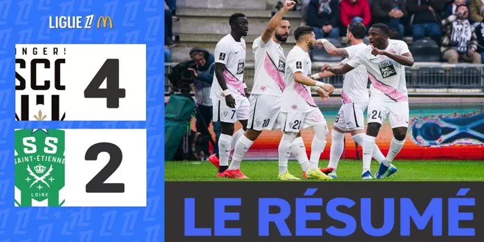 Pertandingan yang Dipenuhi Ketegangan Angers vs St. Etienne Berakhir 4-2