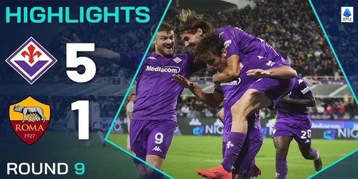 Liga Italia – Hasil Pertandingan Fiorentina 5-1 AS Roma, 28 Oktober 2024