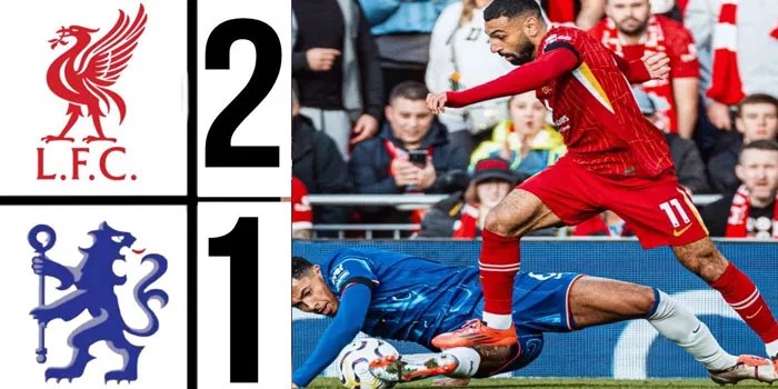 Liverpool Amankan Kemenangan 2-1 Atas Chelsea Di Anfield