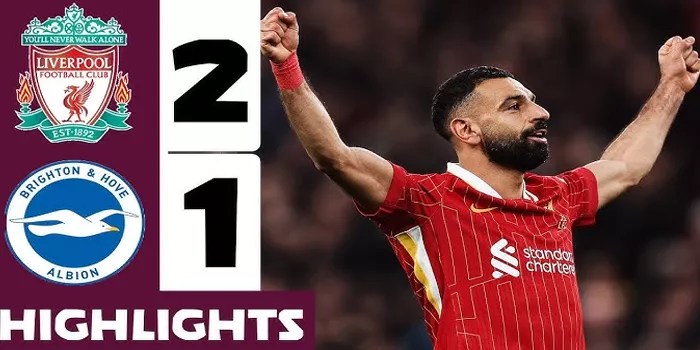 Gakpo dan Salah Bawa Liverpool Raih Poin Penuh Melawan Brighton