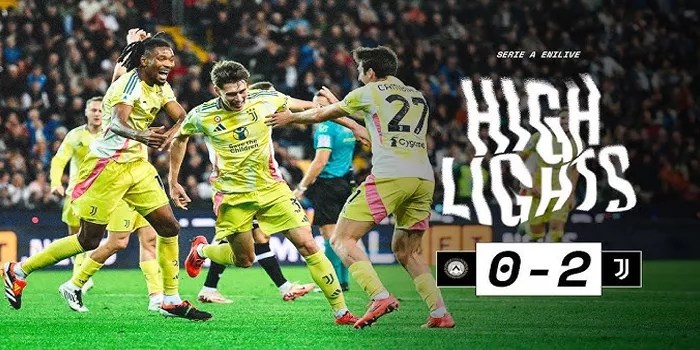 Juventus Kembali ke Jalur Kemenangan, Menang 2-0 atas Udinese