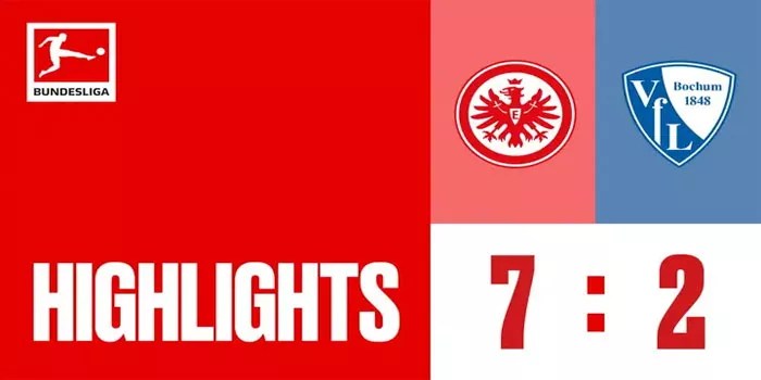 Liga Jerman – Hasil Pertandingan Eintracht Frankfurt 7-2 Bochum, 02 November 2024