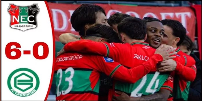 NEC Mengamuk, Hancurkan Groningen dengan Skor Fantastis 6-0