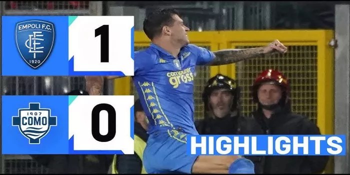 Empoli Berhasil Mengunci Kemenangan 1-0 atas Como Hingga Peliut Akhir