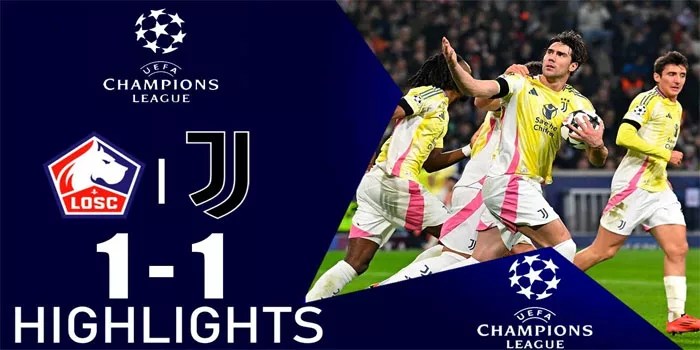 Liga Eropa – Hasil Lille 1-1 Juventus, 6 November 2024