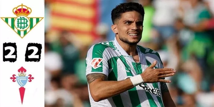 Hasil Pertandingan Real Betis 2-2 Celta Vigo, 10 November 2024