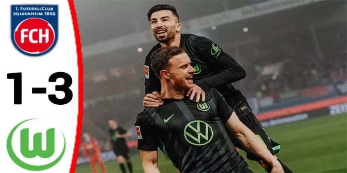Bundesliga – Hasil Heidenheim 1-3 Wolfsburg, 11 November 2024