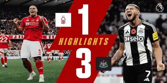 Newcastle Perkuat Posisi, Tundukkan Nottingham Forest 3-1