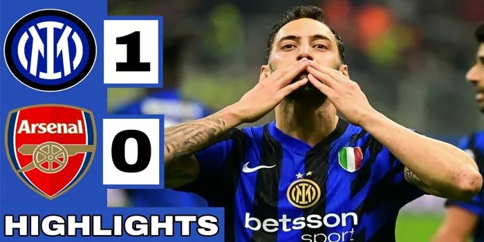 Champions League: Pertarungan Inter Milan Kalahkan Arsenal 1-0
