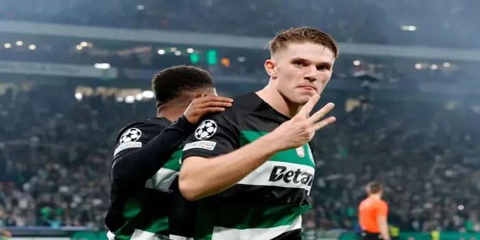 Viktor Gyokeres Menjadi Man Of The Match Pada Laga Manchester City Vs Sporting Lisbon