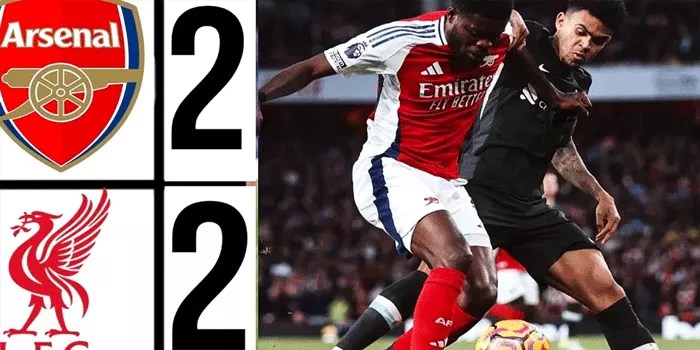 Liverpool Tahan Imbang Arsenal 2-2, Drama Gol di Anfield