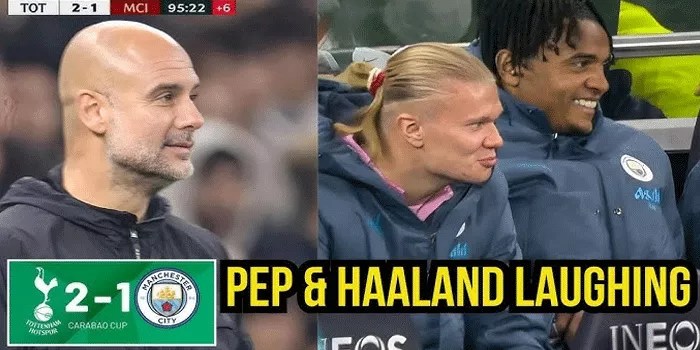 Pemain Man City & Guardiola Tertawa Usai Kalah dari Tottenham