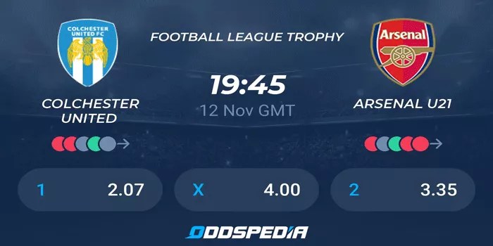 Prediksi Colchester United vs Arsenal U21 di EFL Trophy