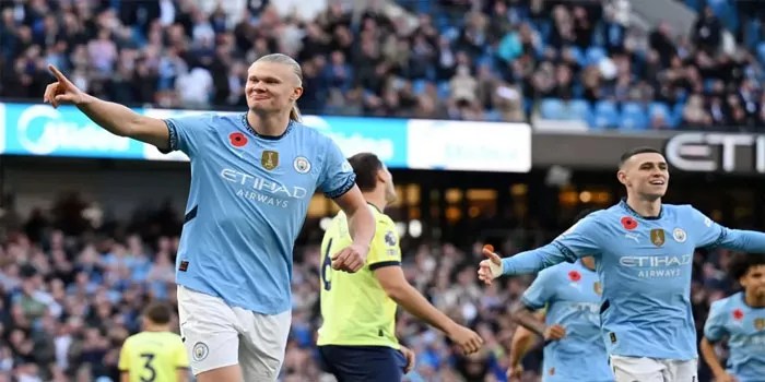 Erling Haaland Cetak Gol Tunggal Yang Bawa Kemenangan Man City di Liga Inggris