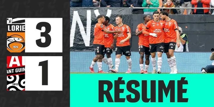 Lorient Tampilkan Performa Gemilang dengan Kemenangan 3-1