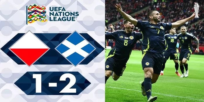 UEFA Nations League – Hasil Poland 1-2 Scotland, 18 Nov 2024