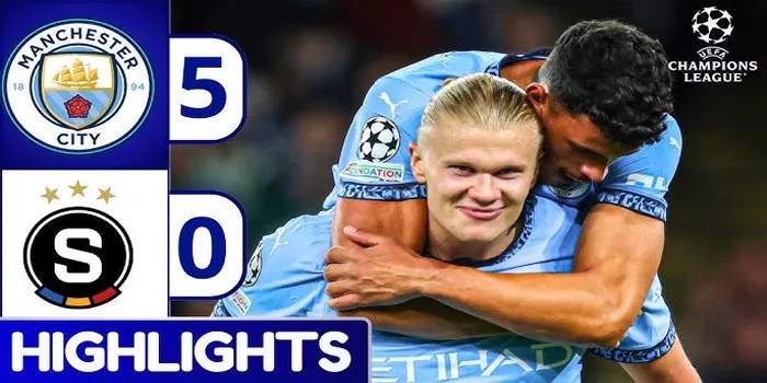 Manchester City Menggila dengan Kemenangan 5-0 atas Sparta Praha