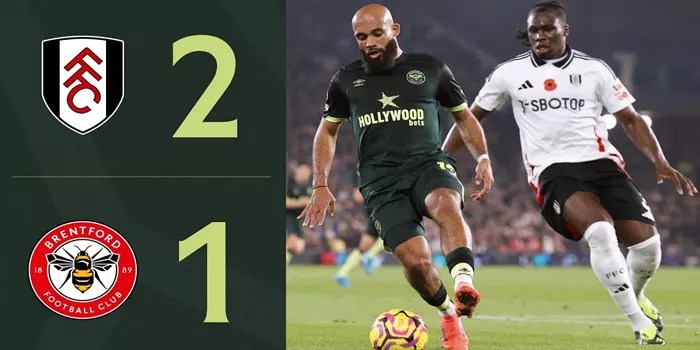 Fulham Raih Kemenangan Dramatis 2-1 atas Brentford