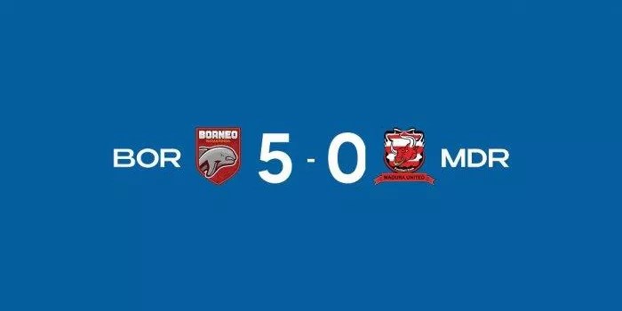 Hasil BRI Liga 1 2024/2025: Borneo Bantai Madura United Dengan Skor 5-0
