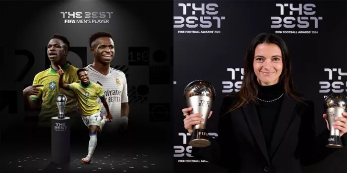 Vinicius Junior dan Aitana Bonmati Raih Penghargaan FIFA The Best