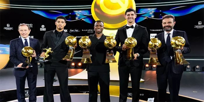 Real Madrid Banjir Penghargaan 8 Trofi Globe Soccer Award 2024