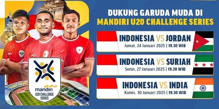 U-20 Challenge Series: Jadwal Pertandingan Sengit Timnas Indonesia